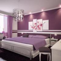 slaapkamer paars ontwerpen
